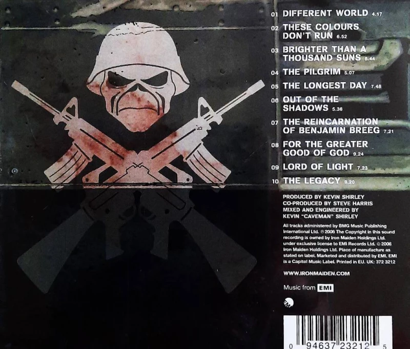 ⭐⭐⭐Sprzedam Znakomity Album CD Iron Maiden A Matter of Life and Death, Olsztyn — 2/12